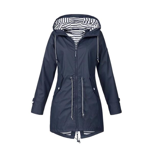 

autumn winter jacket outdoor mountaineering jacket coat windproof warm female solid color simple fashion personality long, Tan;black
