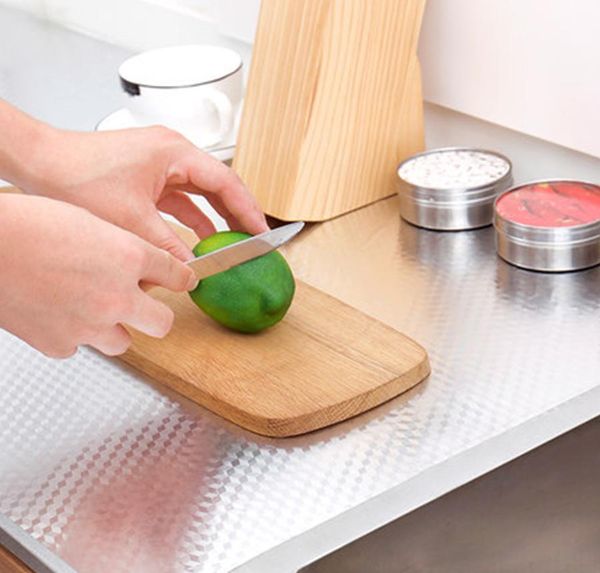 

self adhesive pvc wallpaper for kitchen walls oil-proof waterproof peel and stick contact paper home decor remo jlliik trustbde