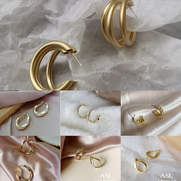 

8cyu wedding silver plated stud diamond crown stud earrings fashionable earring beautiful sterling zirconia shining jewelry, Golden