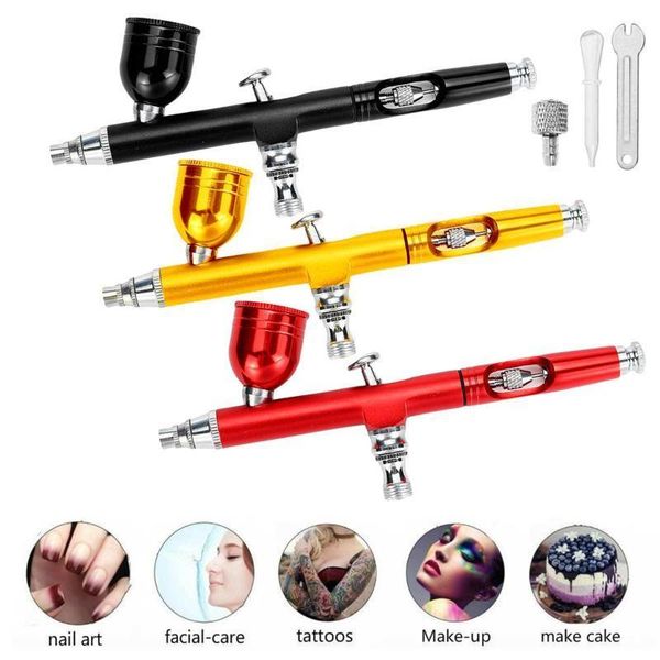 

nasedal airbrush compressor kit dual-action 0.3mm air brush paint spary gun makeup nail tattoo painting car cake decor airbrush1