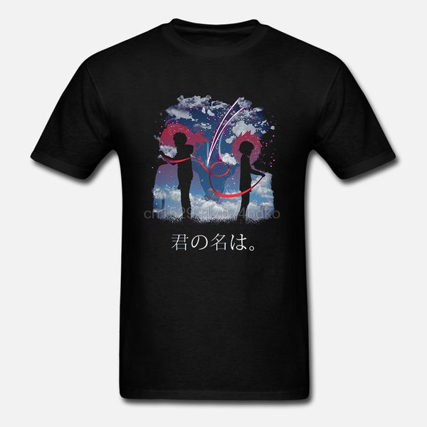 

printed men cotton short sleeve new style kimi no na wa your name 4 hoodie designers t shirts sweatshirt
