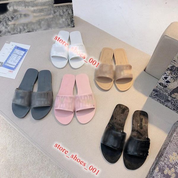 

2021 men women slide sandals designer shoes luxury fashion summer wide flat slippery sandals slipper flip flops size 36-45, Black;red