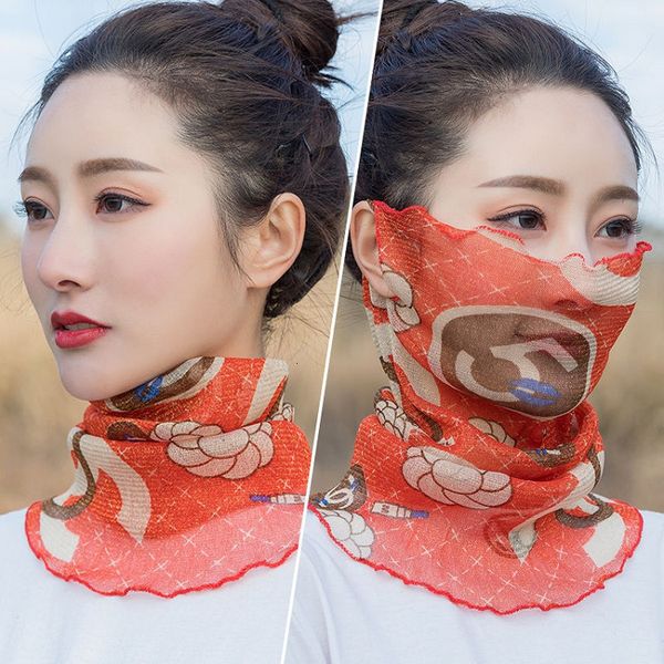 

dust-proof veil women outdoor windproof half face sunshade scarf dust mask ear type party masks t2i5899