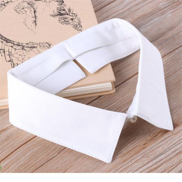

classic black/white collar shirt fake collar tie vintage detachable collar false lapel blouse clothing acc jllhgv, Blue;red