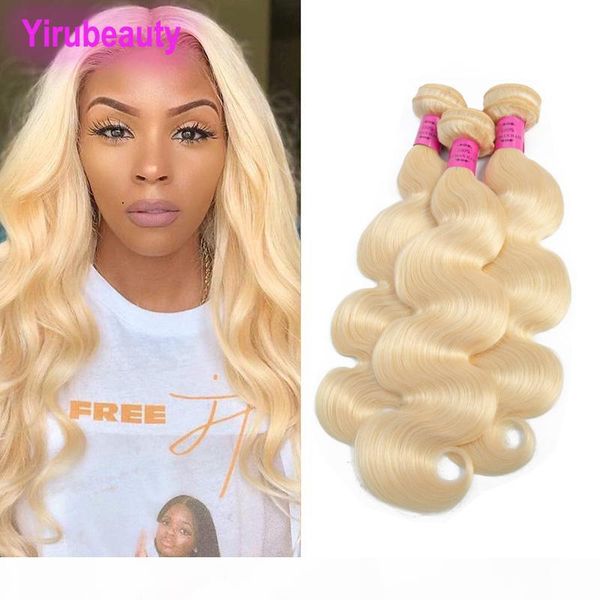 

малазийский человеческих волос blonde объемная волна 4 пучки 613 # blonde двойной утки 4 волос remy pieces полное наращивание волос, Black