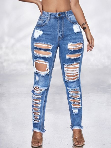 

sxy ripped detail skinny jeans z7wp#, Blue