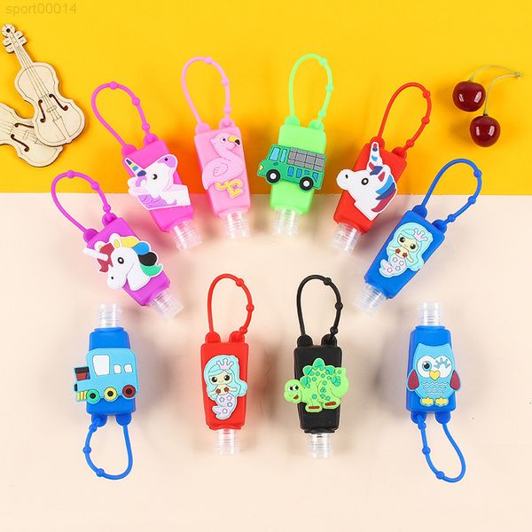 

30ml kids empty bottle cartoon pvc silicone mini hand sanitizer holder 1491