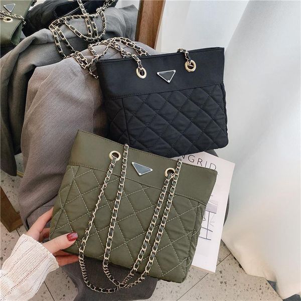 

one-shoulder autumn bag large-capacity joker bag soft leather fashion casual rhombic chain
