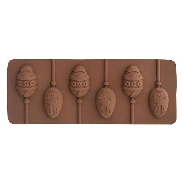 

easter chocolate shape egg mold cavities ice silicone cube lollipop 6 mold cqxip