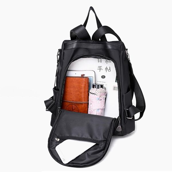 

new womens backpack fashion simple solid color school bag oxford cloth shoulder bag high capacity travel backpacks bbymuw alice_bag