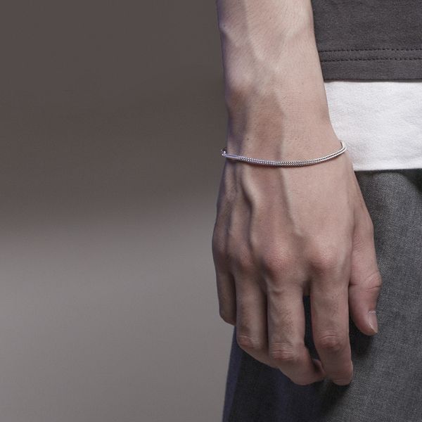 

hrope мужской корейских студентов моды личность браслет прохладный браслет ювелирных изделий и простой, и он может быть использован с 2мм то, Golden;silver