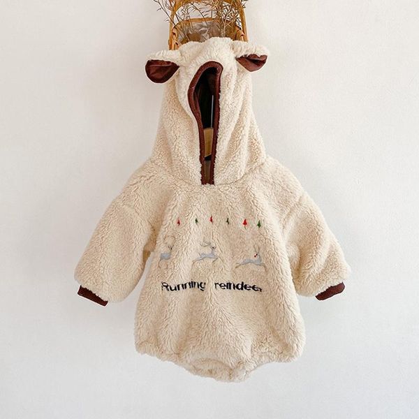 

rompers autumn baby boy clothes girl hooded long sleeve bodysuit jumpsuit born winter christmas fawn embroidery cartoon costumes1, Blue