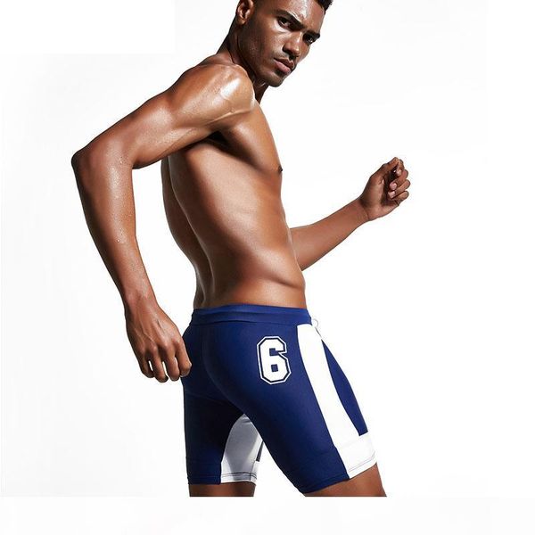 

wholesale-mens swimwear men swimming trunks swimming shorts for men swimsuit beach bathing wear long boxer brief 2017 hot