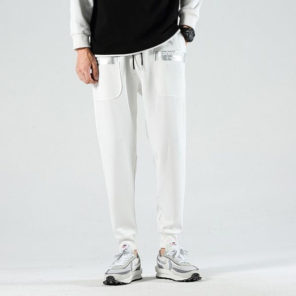 

back foot boys autumn korean fashion brand loose sports sports pants straight legged pants students 01sbx, Blue