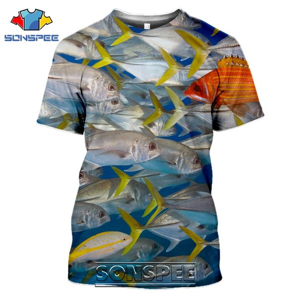 

fishing digital fish 3d print shirts anime harajuku oversized men clothing