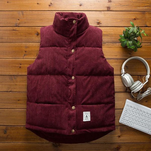 

loose sleeveless jacket 2020 new solid winter casual outwear warm vest women cotton vests girls gilet zipper waistcoat1, Black;white