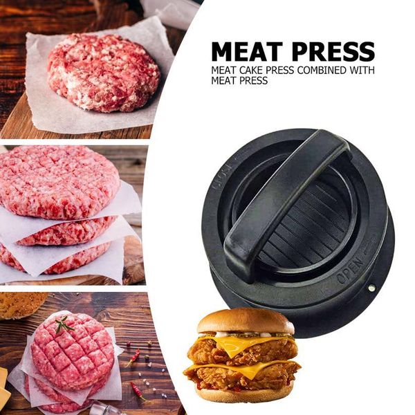 

practical hamburger meat beef presser multi-function abs meat pies making mold non-stick diy kitchen mini too bbykzs