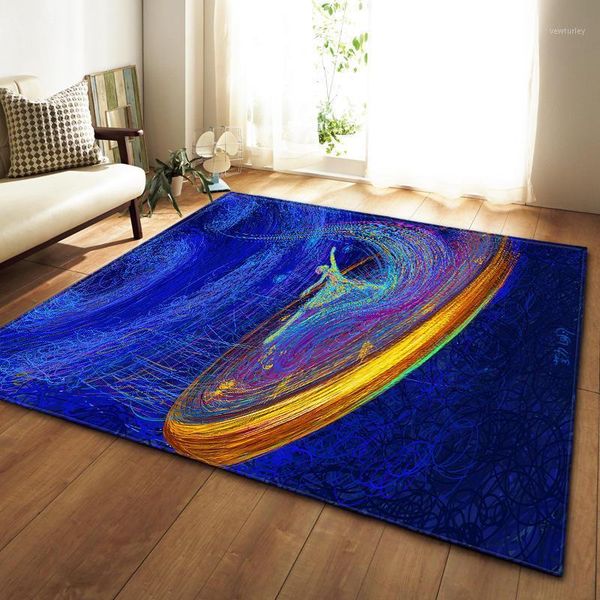 

carpets creative modern simple oil painting deer print carpet for living room bedroom floor mat non-slip area rug blanket home decor1
