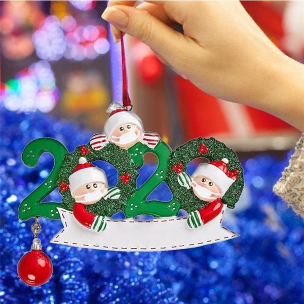 

50pcs / серия новый год customized рождество маска снеговик украшения висячие кулон 4 стили деревянные украшения для подарка детей sqcyvr