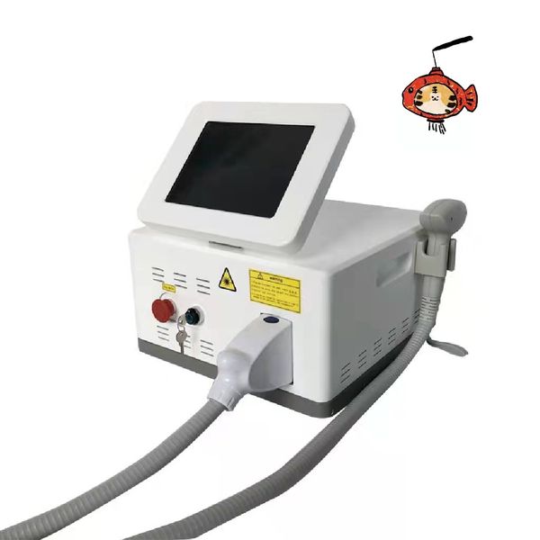 

3 wavelength titanuim hair remover laser hair removal 3 freq 808nm machine for clinic spa or home use, Black