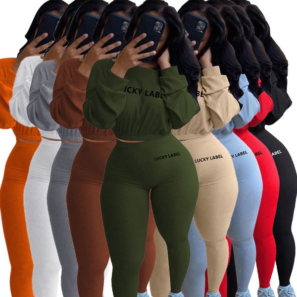 

women tracksuit autumn letter printed two pieces outfits bat sleeve pleated trousers ladies new fashion pants set sportwear j225, Gray