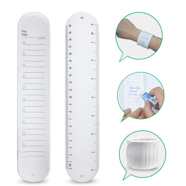 

new is - smart silicon bracelet, erasable slap for women and children, bracelet with note ruler, waterproof, birthday gift, adjustable size