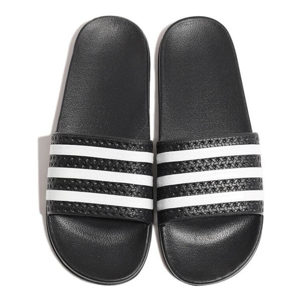 

summer striped slippers men beach slippers non-slip bathroom sandals ladies eu size 35-44 men/women slides flip flops, Black