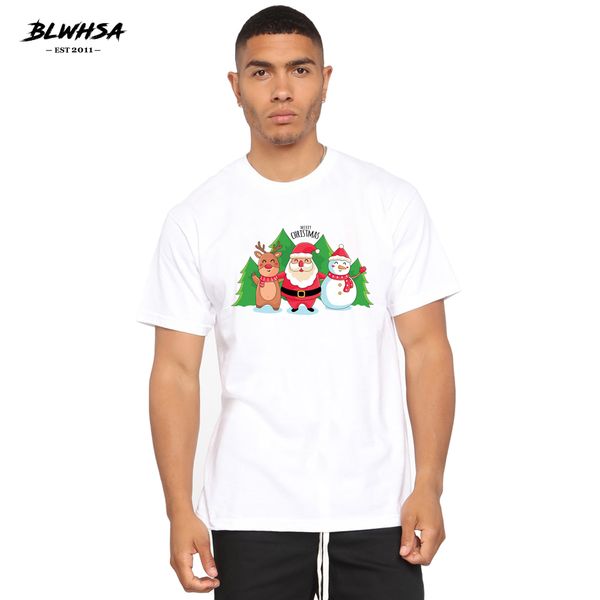 

blwhsh мы merry christmasr печати вскользь с коротким рукавом лето санта-клауса для печати мужской plus толстовка с капюшоном толстовка мужч