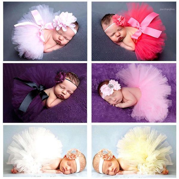 

caps & hats 2021 baby pography props cute flower headband girls dress clothes handmade born accessories1, Yellow