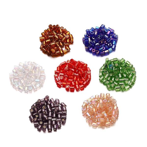 

1800pcs/lot 2mm hole 1mm japanese small seed beads hexagon czech glass loose cyclinder beads for diy jewelry making sqcotq