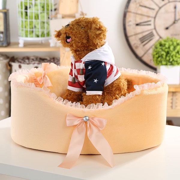 

принцесса кружева овальный питомник теплый кот питомник комфортабельный фланель для домашних животных собака матрас домашних животных