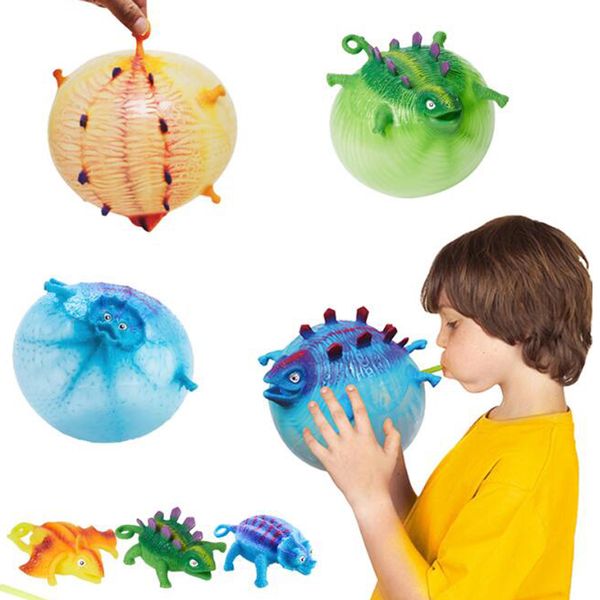 

2020 dino dinosaur toys blowing animal cool stuff pop it fidget stress novelty gifts party favors for kids goodie bags