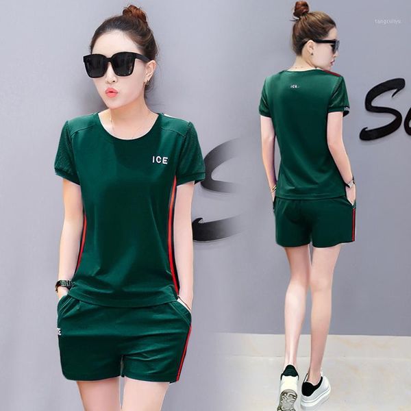 

yiciya green outfits tracksuits summer two 2 piece pant set women 2020 plus size short and pants sportswear co-ord set 2 pcs1, White