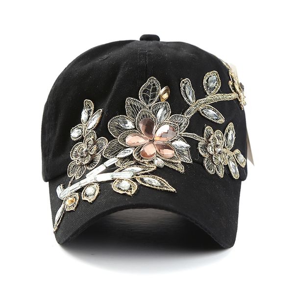 

lvtzj новая весна denim бейсболки хлопок snapback hat cap летний горный хрусталь цветочные hip hop шляпы для женщин шлифовального multicolor, Blue;gray