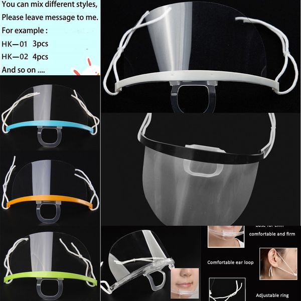 

fress shipping disposable transparent masks anti fog catering food l plastic party mask health care kitchen restaurant tools w ic5q2