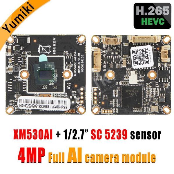 

h.265ai/h.265+/h.264 4mp 2560*1440pixel xm530ai+sc5239 1/2.7" cmos sensor ip camera module board onvif xmeye1