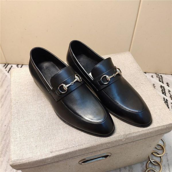 

m1 pointed toe british style oxfords luxury men dress shoes genuine leather imported turkey 2020 11, Black