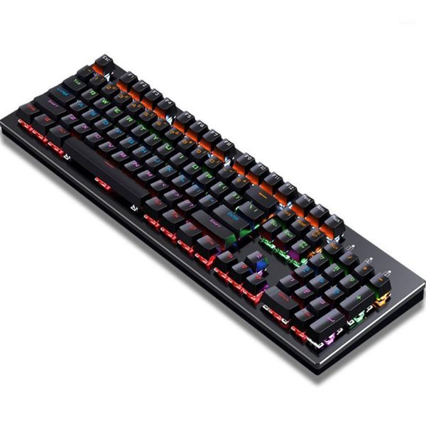 

k880 rgb led backlit mechanical gaming keyboard with104 keys -linear and quiet- red switches fast actuation1