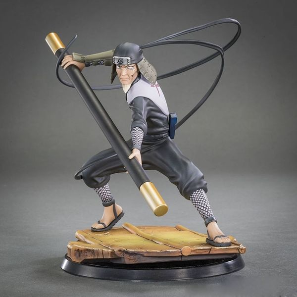 

anime naruto shippuden sarutobi hiruzen shodai hokage senju hashirama senju tobirama pvc action figure collection model toys y200421