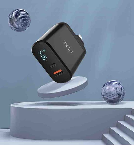 

pd3.0 + qc3.0 18w быстрое зарядное устройство подходит для iphone 12 мобильных телефонов складной цифровой дисплей быстрая прямая зарядка го