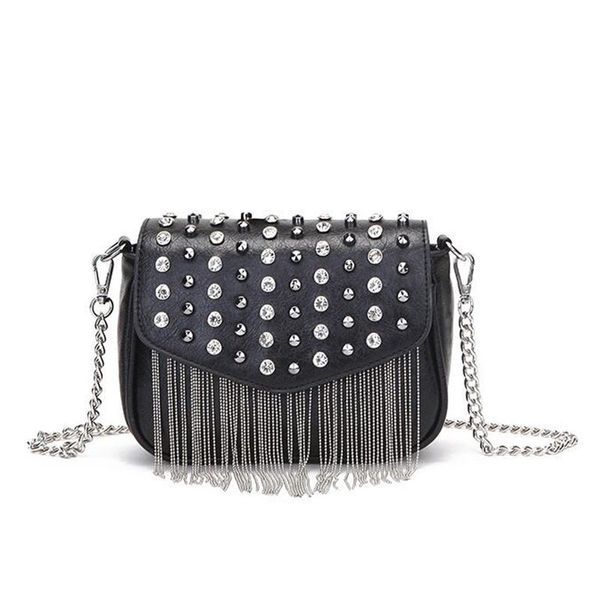 

fashion women bags 2020 new tide tassel diamonds women messenge bags shoulder bag crossbody clutch female purse bolsa sac a main