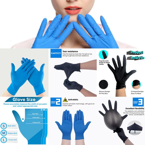 

kinds gloves nitrile latex 3 disposable of latex specifications optional anti-skid anti-acid b grade rubber cloutletbapt