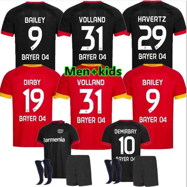 

20/21 leverkusen soccer jersey .bender 20/21 bayer 04 leverkusen havertz jersey demirbay alario volland football shirt, Black;yellow