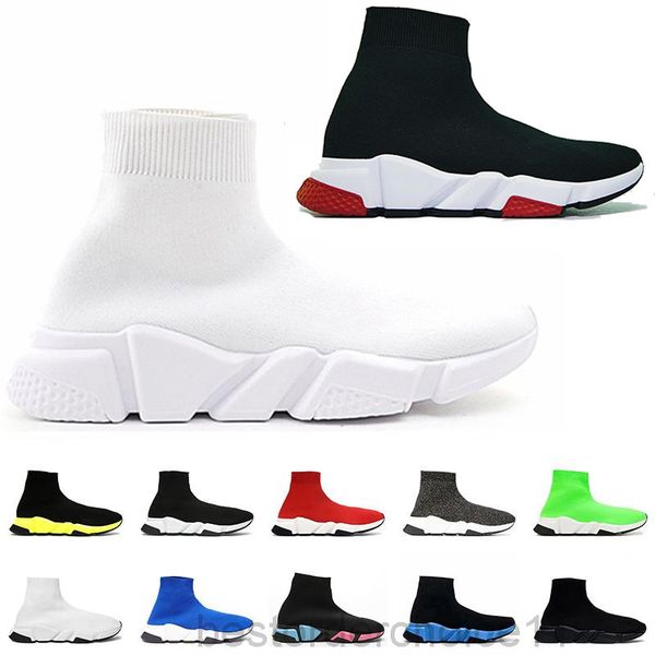 

designer sneakers speed trainer black red gypsophila triple black fashion flat sock boots casual shoes speed trainer runner with box gbb8