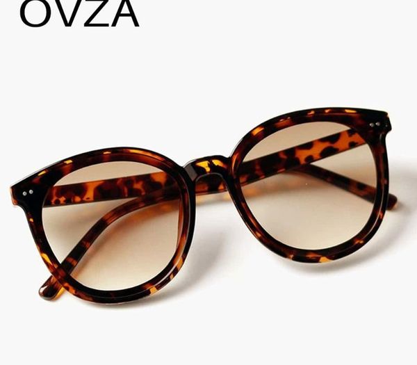 

ovza 2020 new oversized sunglasses women fashion uv protection feminine glasses oval s0061, White;black