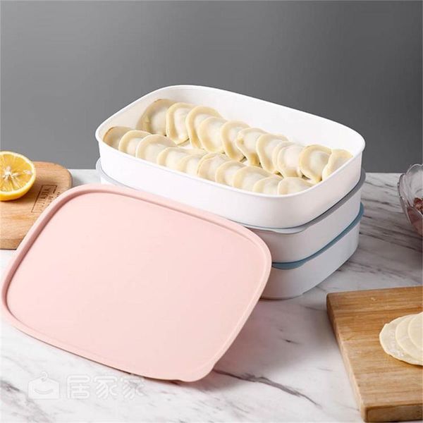 

storage bottles & jars single layer plastic refrigerator box stackable dumplings egg fish containers with lid