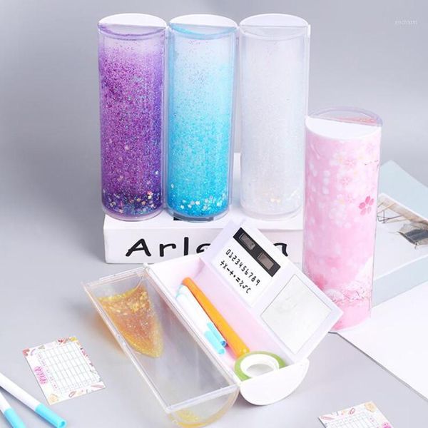 

new 19 style multi-functional pencil case quicksand pencil box students use large capacity pen bags fashion portable1