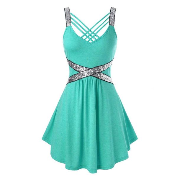 

d30 cami блестка размер плюс ремень женщина платья без рукавов спагетти backless черной щепки sundress lady случайных midi платье sqcbyt pp2, Black;gray