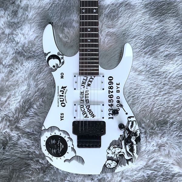 

in stock white color mahogany body electric guitar rose wood fingerboard beautiful and wonderful