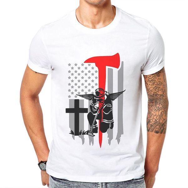 

american hero firefighter printed casual short sleeved clothes mens original s tshirt sport hooded sweatshirt hoodie men t shirt